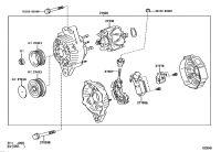 2706075410-ALTERNATOR, 12V 80A 4PK, TOYOTA