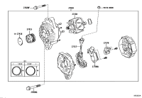 2706075440-ALTERNATOR, 12V 80A 4PK, TOYOTA