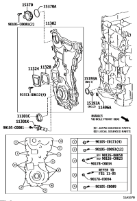 90311C0040-SEAL, OIL(FOR TIMING GEAR CASE OR TIMING CHAIN CASE)