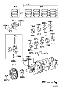 117110V02003-BEARING, CRANKSHAFT