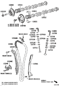130500V090-GEAR ASSY, CAMSHAFT TIMING