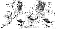 82536T7JH01-Frame comp., l. rr. seat