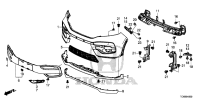 71101TC4H00ZZ-FACE,FR BUMPER