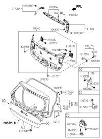 817502P500VA-PANEL ASSY-TAIL GATE TRIM