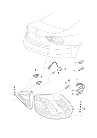 18D945093H-TAILLIGHT