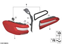 63215A0DB01-Taillight, quarter LED, rh/lh
