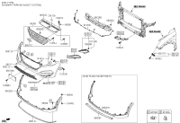 86526F8100-COVER-FR FOG LAMP UPR RH