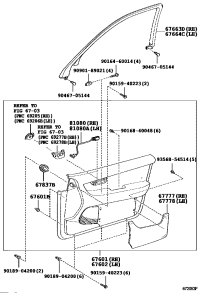 6766450030E0-Garnish, door frame, rh/lh