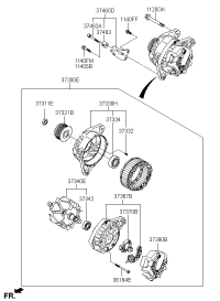 373002E410-ALTNTR ASSY