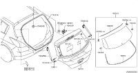90400ED00A-HINGE ASSY-TAIL GATE