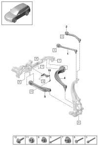 958407505B-PORSCHE NEW CARRERA CONTRL ARM