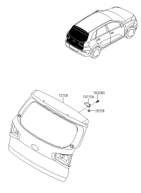 73700D8000-Panel assy-tail gate