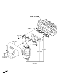 2851023AF0-MANIFOLD CATALYTIC ASSY-EXH
