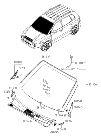 861102E310-GLASS ASSY-W/SHLD