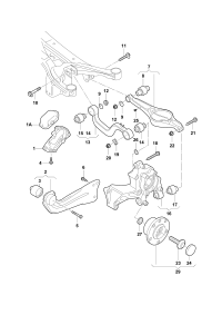 3CD505223B-CONTROL ARM REAR/FRT LH/A3/Q2