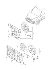 FAN RADIATOR/A3/CADDY/GOLF