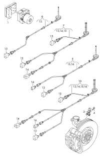 SPEED SENSOR - FRONT LH