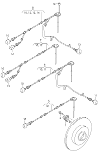 SPEED SENSOR - FRONT LH