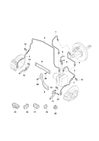 3C0611797B-Bracket, brake pipe