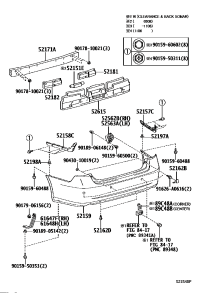 5215733020-SUPPORT, REAR BUMPER SIDE, NO.2 RH