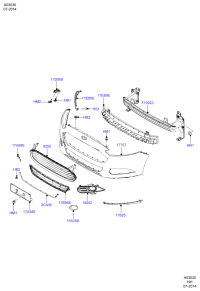 DS7317B968UA3UAW-GRILLE ASSY-REAR COOLER,OUTLET