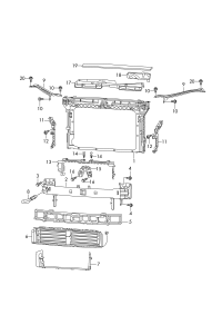 3VD807109D-Reinf, for bumper mounting