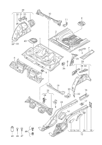 5Q0813116B-Deck panel