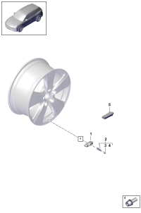 9P1601361C-Valve tire pressure control system silver deprecated part