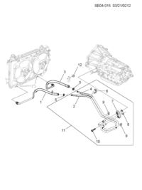 9009692-Tube, oil cooler mouth