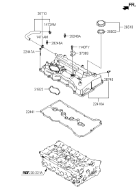 224412G710-GASKET-CENTER BOLT