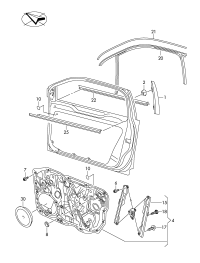 7P6837901B-Damper, dr sash