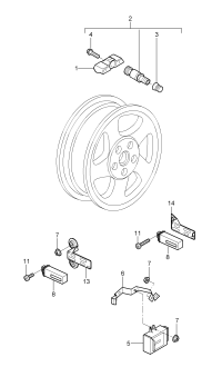 99760602102-Sensor tire pressure control system companion: