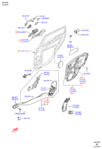 DK4972310G-Rh/lock assy-dr