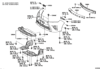 525350D120-RETAINER, FR BUMPER