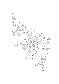 3QG805116-Wheel house w/side rail