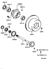 4243160170-DISC, REAR