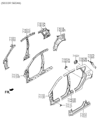 711400U200-REINF ASSY-SIDE OTR RH