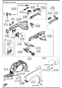 BHL656130-LINER, FRONT FENDER, RH