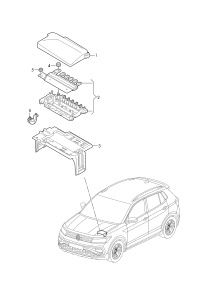 2Q0915135-Terminal, battery wiring