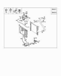 2035012982-RADIATOR HOSE W124/E200/E220