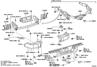 520570C080-PAD SUB-ASSY, REAR BUMPER, LH