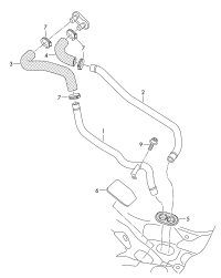 7P0819857C-Coolant pipe