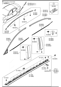 BKC350M50-GARNISH(R),REAR DOOR