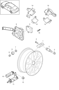 99760602321-Sensor module tire pressure control system companion: