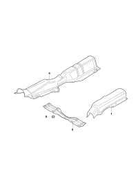 6RU825701B-Insulator-rear muffler heat