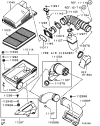MR571476-ELEMENT, AIR CLEANER ATK412