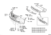 5253550070-RETAINER, FRONT BUMPER SIDE, RH