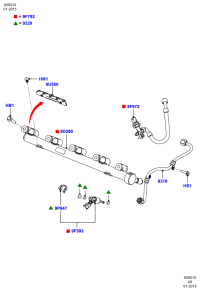 BB5E9J323CA-PIPE,FUEL LEAK