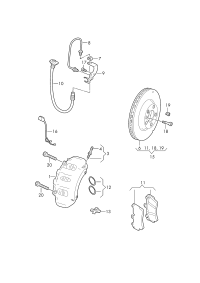 BRAKE DISC FRT-CADDY IV