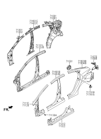 711104VA00-PANEL ASSY-PILLAR OUTER,LH